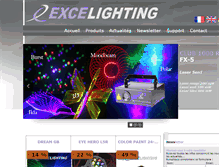 Tablet Screenshot of excelighting.com